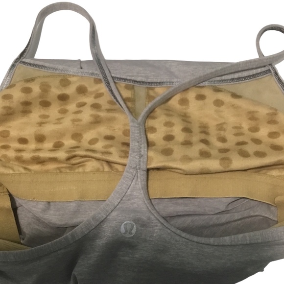 Lululemon top, size small,  gray/silver,  sports tank - Picture 5 of 7